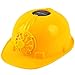 Longay Solar Powered Cooling Fan Safety Helmet Work Hard Hat Solar Safety Cap (Yellow)
