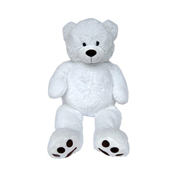 Wagner 9060 - Riesen XXL Teddybär 100 cm groß in Weiss - Plüschbär Kuschelbär Teddy weißer Bär – Bild 3