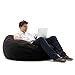 Big Joe This Bean Bag Chair, Large, Black Onyx Comfort Suede
