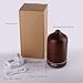 Bbymie Wood Aromatherapy Essential Oil Diffuser Stress Relief 100ML Bedroom Living Room Aroma Diffuser,Ultrasomic Electric Humidifier (Brown Black)