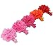 12pcs 2'' Satin Silk Carnation Rose Fabric Flower With Lined Hair Clips