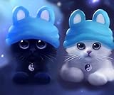 NEILDEN 5D Full Drill Diamond Painting Kit, DIY Diamond Number Rhinestone Painting Kits for Adults and Children Embroidery Diamond Arts Craft Home Decor 13.7×17.7 inch