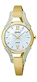 Seiko Women's SUP216 Swarovski Crystal-Accented Stainless Steel Bangle Watch