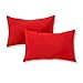 Greendale Home Fashions Rectangle Outdoor Accent Pillows, Salsa, Set of 2