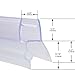 Elegant Shower Door Bottom Seal Strip for 3/8 Thick Shower Doors Glass Pre-Cut 28 Inch Length Free Cutting