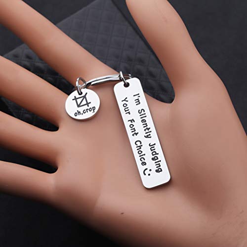 MAOFAED Graphic Designer Gift Artist Gift Coworker Gift Web Designer Gifts I'm Silently Judging Your Font Choice Gift for Graphic Artist (Judging Your Font)