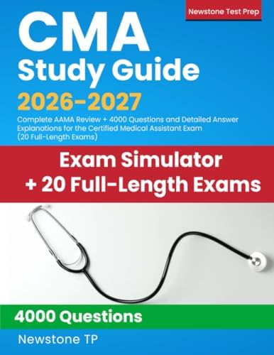 CMA Study Guide 2026-2027: 5 Practice Tests and Prep Book for the