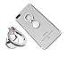MAXIMEST Phone Ring Finger Holder, Stand, Mirror 360 Rotation Grip and Kickstand Accessory, Compatible with All Smartphones, iPhone, Samsung Galaxy S, Note, Z Fold, Flip, Tablets, iPad (Silver)