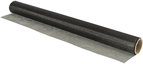 WJ Dennis & Company Climaloc SGIRCL4884B Extra-Fine Invisible Mesh Fiberglass Replacement Screen for Window / Door, 48-Inch x 84-Inch, Black