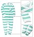 HONGLIN Infant Baby Striped Cotton Romper Autumn New White and Green Footie Sleepwear Baby Boys Long Sleeve Jumpsuit 9-12 Months ¡­