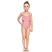 Arshiner Little Girls One Piece Bathing Swimsuit,Hot Pink,160