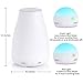 iHomy Aromatherapy Essential Oil Diffuser 100ml, Ultrasonic Cool Mist Humidifier with Adjustable Mist Mode & 7 Color LED Lights - Whisper Quiet Operation & Waterless Auto Shut-off