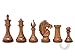 House of Chess - Ringy Rosewood (Acacia Rhodoxylon) / Boxwood Chess Pieces Rio Staunton - King Height: 4.0