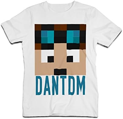 Dan TDM and Stampy Cat Children Funny Boys Girls Unisex White Top T Shirt