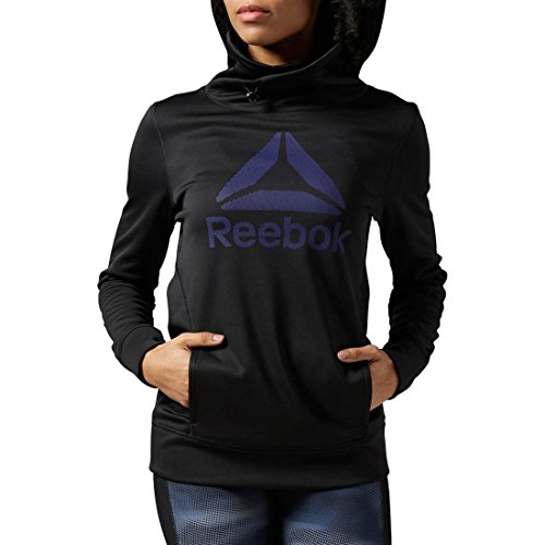 Reebok Women's Workout Ready Oth Hoodie, Large, Black/â€‹White
