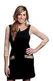 Sleevey Wonders Women's Reversible 3/4 Sleeves Taupe Lace