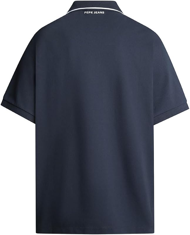 Polo masculino com logótipo, azul (Dulwich Blue), M — foto 5 de 6