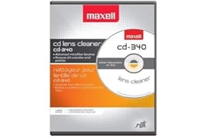 Maxell Safe and Effective Feature CD Player and Game Station Compact Disc Cleaner CD-340 190048 CD/CD-ROM Laser Lens Cleaner 