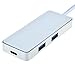 ABLEGRID® Premium Aluminum 2 USB 3.0 Port Type C Hub Sync Data 5Gbps Charger for Macbook