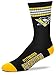 For Bare Feet NHL Pittsburgh Penguins 4 Stripe Deuce Crew Sock Team Color LARGE
