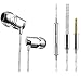 Saimly Earbuds, In-Ear Metal Earphones, Stereo Bass Headphones with Mic