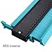 2 Pack Plastic Contour Gauge Profile Gauge Duplicator Copy Irregular Shapes Tracing Template Measuring Tool for Fit and Easy Cutting (10 Inch Green 10 Inch Red)