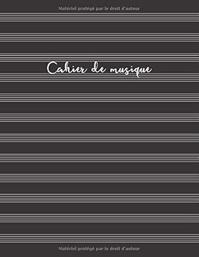Download Cahier de musique: Cahier de partitions - Couverture noire PDF