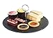 VonShef Round Slate Cheese Board Serving Set with Carrying Handle