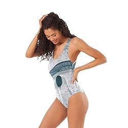 Women's Swimsuits - Hockey Stick and Puck On The
