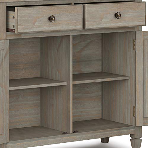 SIMPLIHOME Connaught Traditional Entryway Storage 40 inch Wide
