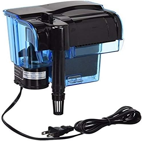 Plax Cascade Hang-on Aquarium Filter With Quad Filtration System For 10-20 Gallon Tanks, Cleans Up To 100 Gallons of Water