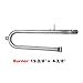 Uniflasy Grill Replacement Parts Kit for Brinkman 810-3660-S, 810-3661-F, Includes Grill Burner Tube Pipe, Heat Plate Shield/Heat Tent/Burner Cover/Flame Tamer, Crossover Channel Tube