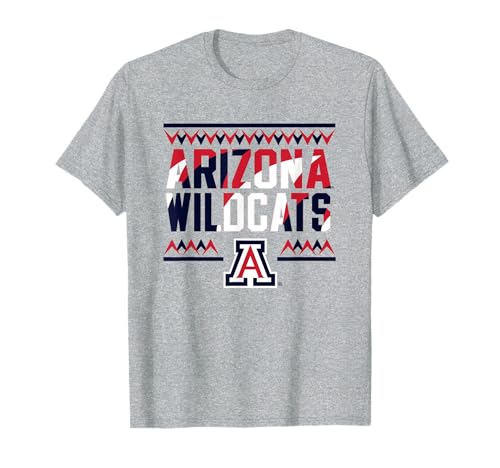 Arizona Wildcats Retro Sharktooth Gray Officially Licensed T-Shirt