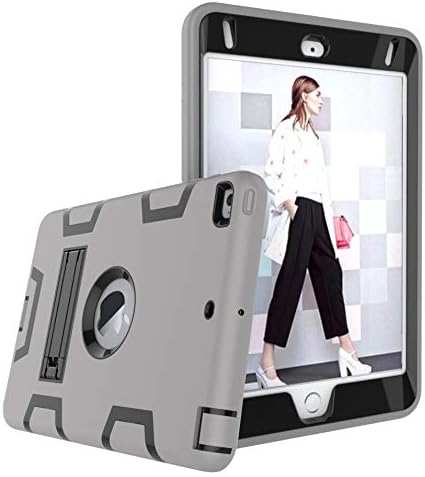 iPad Mini 5 Case, iPad Mini 5th Generation Case, DOOGE Three Layers PC Silicon Armor Defender Heavy Duty Shock-Absorption Rugged Hybrid Drop Protection Case Built with Kickstand for iPad Mini 4/5