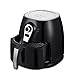 1400W Air Fryer, Healthy Smokeless Low-Fat Non-stick Multi-Cooker Oilless Cooker, 4L 3.8QT Capacity with Timer and Temperature Control and Detachable Basket Handles (Black)