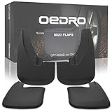 oEdRo Upgraded Front Rear Mud Flaps Compatible with 2009-2018 Dodge Ram 1500 & 2010-2018 Ram 2500/3500 with OEM Fender Flares Only, Full Set 4pc Splash Mud Guards
