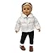 Sandistore Clearance!!! 18 Inch Doll Outfits Winter Sweater Outfits for 18 inch American Girl Our Generation Doll Clothes Down Jacket Accessories (Clothes+pants)