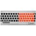 Kuzy - ORANGE Keyboard Silicone Cover Skin for Macbook / Macbook Pro 13