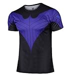 G-LIKE Jutice League Batman Blue Bird Nightwing Short T-shirt (X-Large)