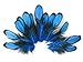 Moonlight Feather | 1 Dozen - Turquoise Blue Whiting Farms Laced Hen Saddle Feathers Craft Fly Tying