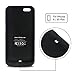 iPhone 6S Plus / 6 Plus (not for iPhone 6 / 6s) Battery Case Charger [Extra Bonus-Tempered Glass Screen Protector], 6800mAh External Battery Backup Protective Charger Case (Pink)