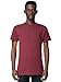 American Apparel Poly-Cotton Short Sleeve Crew Neck, Heather Cranberry, Large