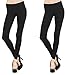 BLVD Women's 2 Pack Cotton Solid Long Leggings