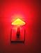 ELENKER Mushroom Light Sensor LED Romantic Night Light with Plug Yellow