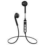 Dostyle Bluetooth Headphones V4.1 Wireless In-Ear Earbuds Sports Sweatproof Stereo Earphones Headset with Mic, CVC 6.0 Noise Cancelling, Apt-x (Black)