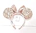 Disney Parks Minnie Mouse Rose Gold Sequined Ear Headband
