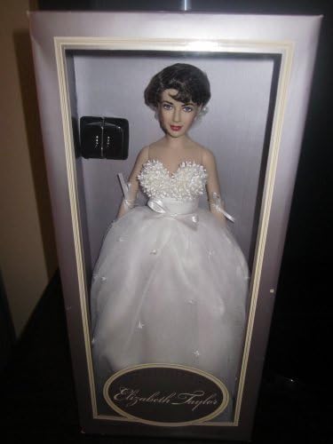 Vintage Franklin Mint Elizabeth Taylor White Wedding Gown Ensemble by Elizabeth Taylor Doll