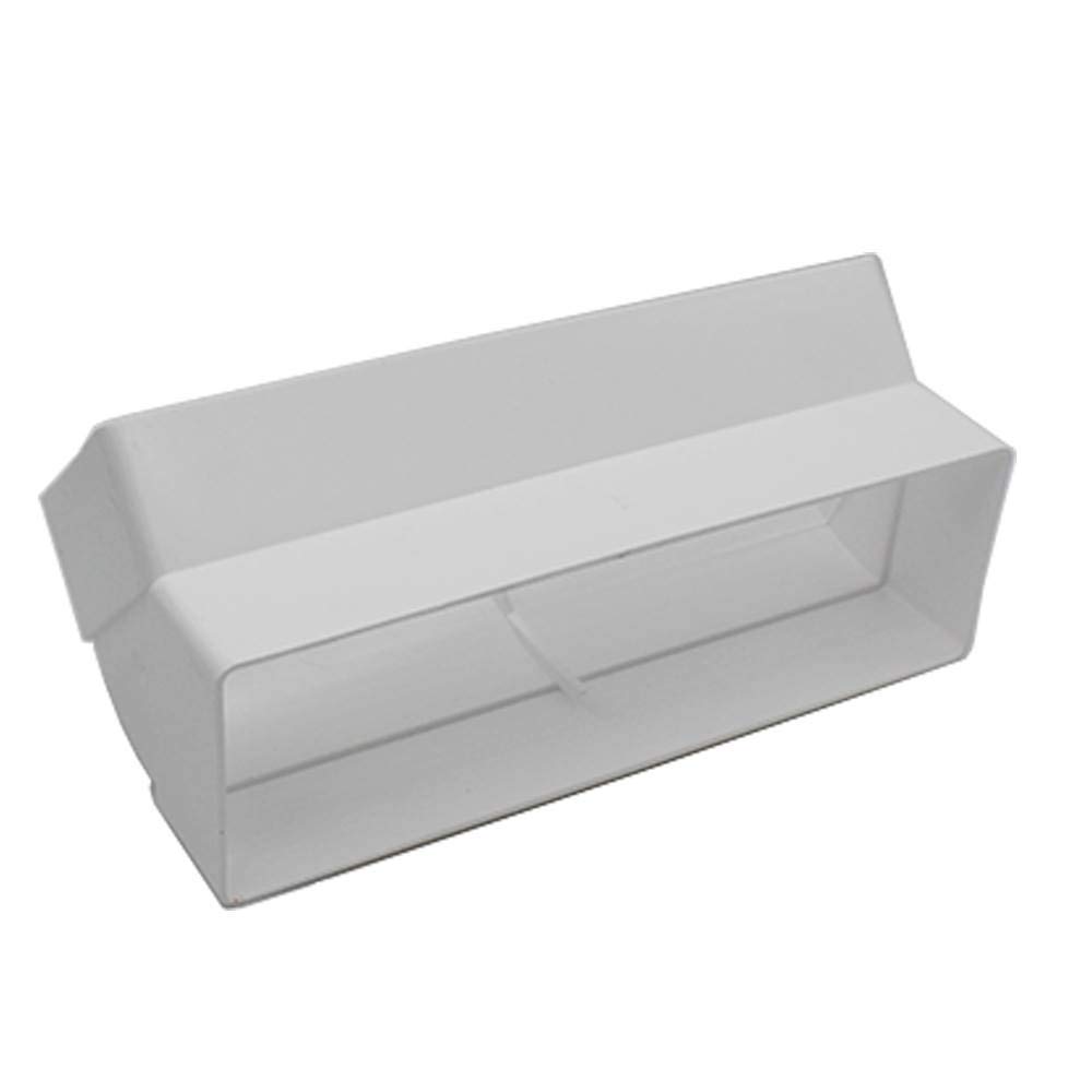 Kair 45 Degree Vertical Elbow Bend 204mm x 60mm - 8 x 2 inch Rectangular Plastic Ducting Adaptor — image 1