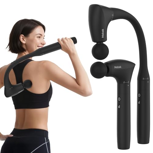 Mebak M3 Massage Gun, 2 in 1 Detachable Massage Gun Deep Tissue, Muscle Percussion Massager Gun with 5 Speed Levels, Body Massager for Back, Leg, Shoulder, Gift for him