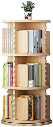 木製本棚回転本棚 フロアはオープンデザインで棚を立ち シンプル分解ブックシェルフ